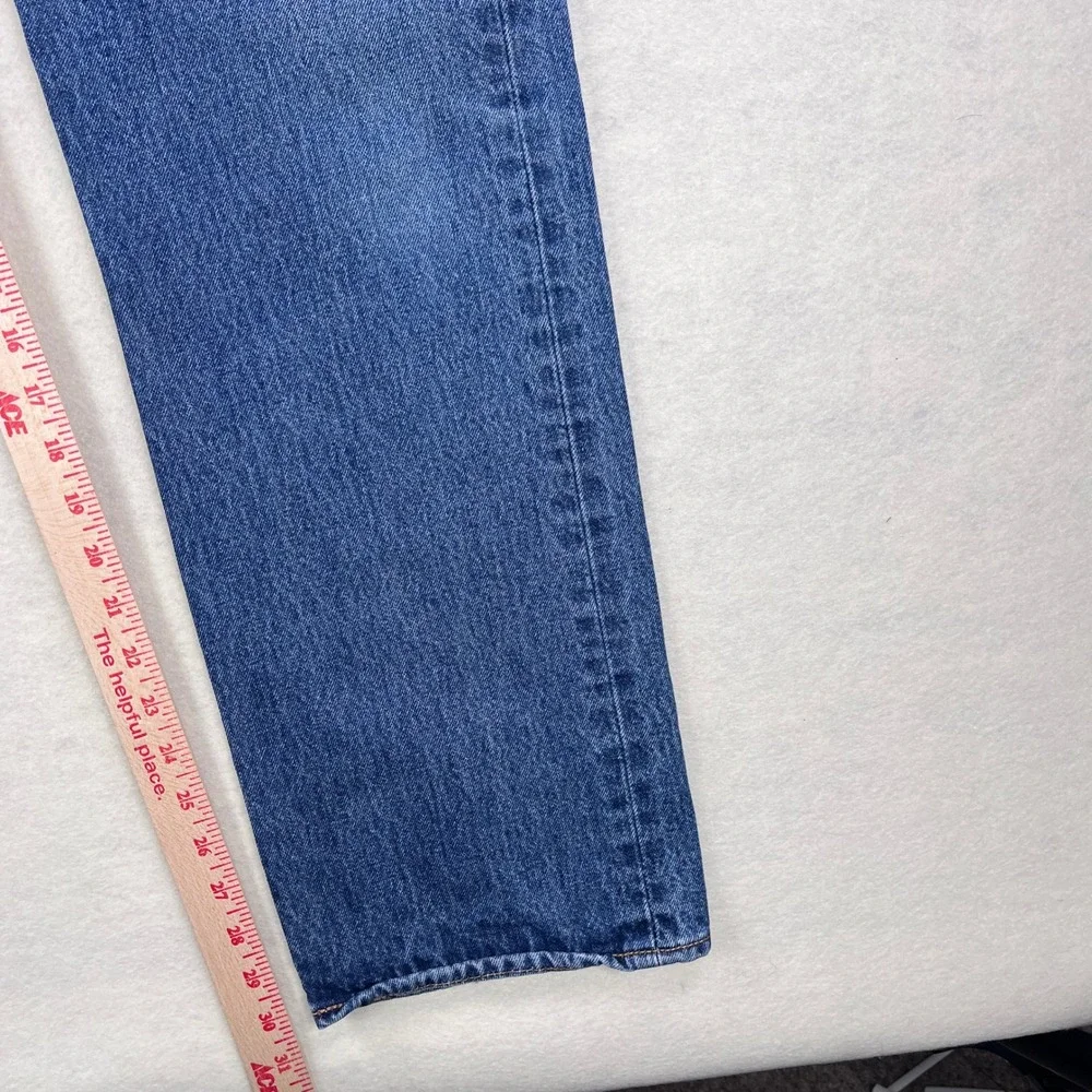 Levis 501 Original Fit Mens Blue Denim Jeans Straight Leg Button Fly 36x32